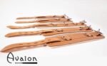 Avalon - LUST - Collar og Cuffs, 5 deler, Brunt og Hvitt