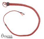 Avalon - SERPENT - Bullwhip heavy handle, Sort og rød 1,3 m