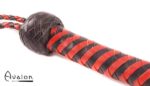 Avalon - SERPENT - Bullwhip heavy handle, Sort og rød 1,3 m