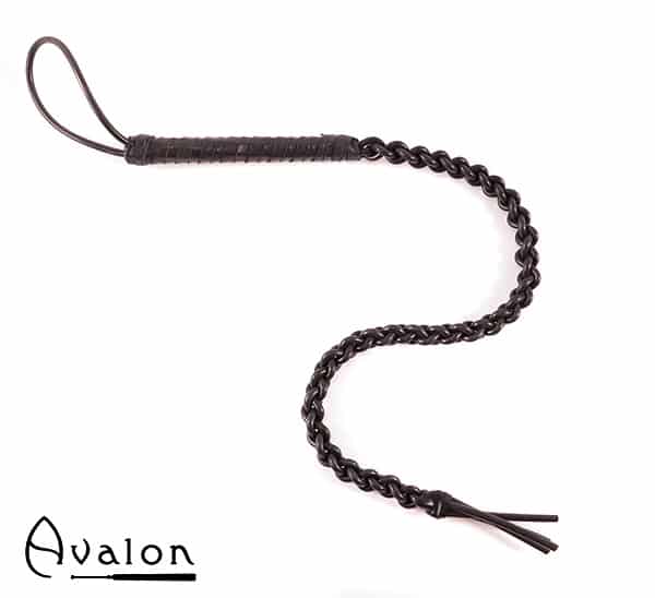 Avalon - RANGER - Sort flettet silikonflogger Avalon - RANGER - Sort flettet silikonflogger