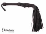 Avalon - MAGIC - Stor Sort Flogger i Mykt Semsket Lær