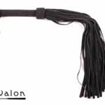 Avalon - MAGIC - Stor Sort Flogger i Mykt Semsket Lær