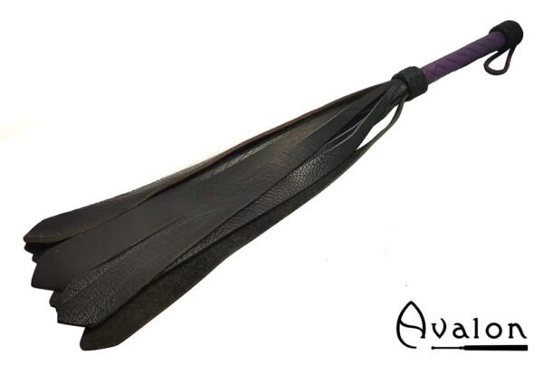 AVALON - MODRON - Flogger med brede haler - Sort og lilla