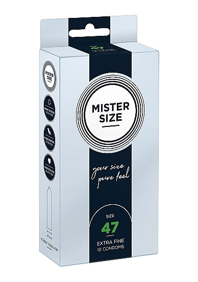 Mister Size – 47mm – 10stk Tynne Kondomer