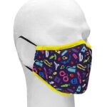 Sexy Masks - 3 lags Tøymunnbind med Kinky Leketøy - 1stk