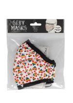 Sexy Masks - 3 lags Tøymunnbind med Pride Hjerter - 1stk