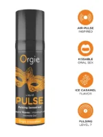 Orgie -  Liquid Pulse – Pulsende Intim Gel - Karamell - Styrke 7 - Bilde 3