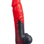 Silexd Fantasy - Devil Dildo - Liquid Silicone - Rød og Sort