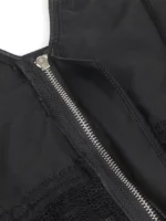 Gnist Undertøy - Halterneck Body med Blonder og Glidelås – Sort - Bilde 8