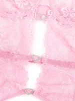 Gnist Undertøy - Blondesett med Stropper og Hjertedetaljer - Rosa - Bilde 10