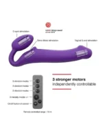 Strap-on-Me - Stroppeløs Strap On med Vibrering - Large - Lilla - Bilde 7