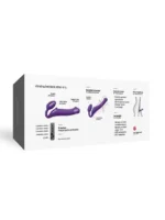 Strap-on-Me - Stroppeløs Strap On med Vibrering - Large - Lilla - Bilde 4