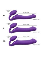Strap-on-Me - Stroppeløs Strap On med Vibrering - Medium - Lilla - Bilde 6