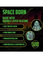 Fiction Cocks - Space Born - Eggplugg - Grønn/Sort - Bilde 4