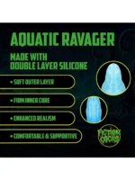 Fiction Cocks - Aquatic Ravager - Fantasi Dildo - Blå - Bilde 3