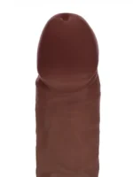 Realrock - Dual Density Vibrator Dildo med Sugekopp - 8"/20,3cm - Brun - Bilde 7