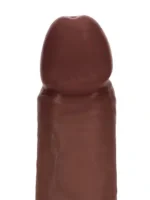 Realrock - Dual density sliding skin - Dildo i silikon - 8"/21cm - Brun - Bilde 8