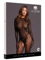 Le Désir - leopardmønstret catsuit med åpent skritt – One Size - Bilde 7